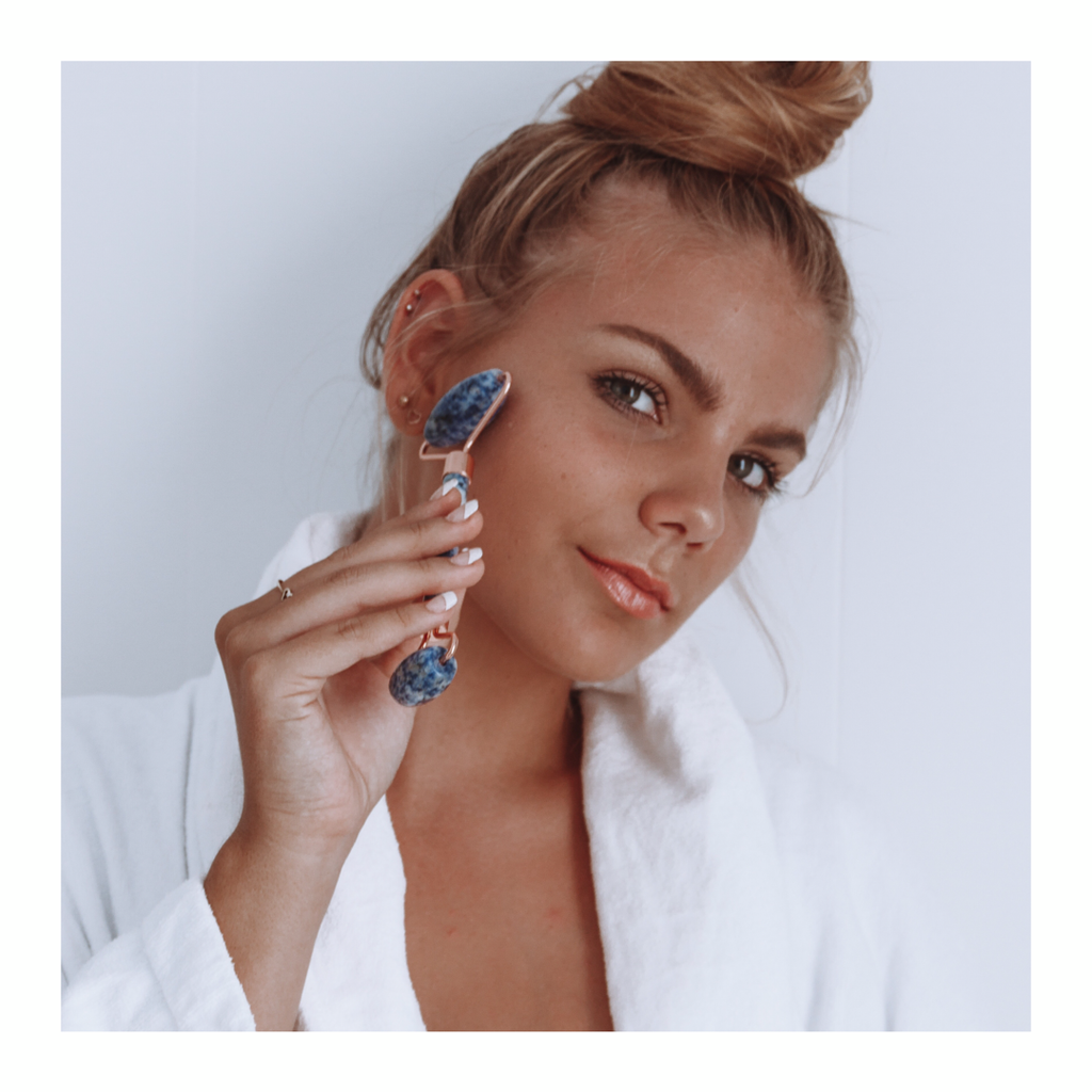 Sodalite Facial Massage Roller